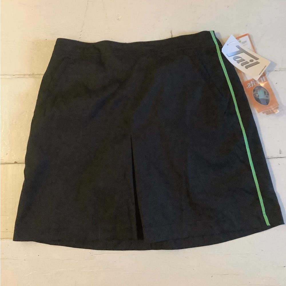 Tail pleated gold skirt new attached shorts skort